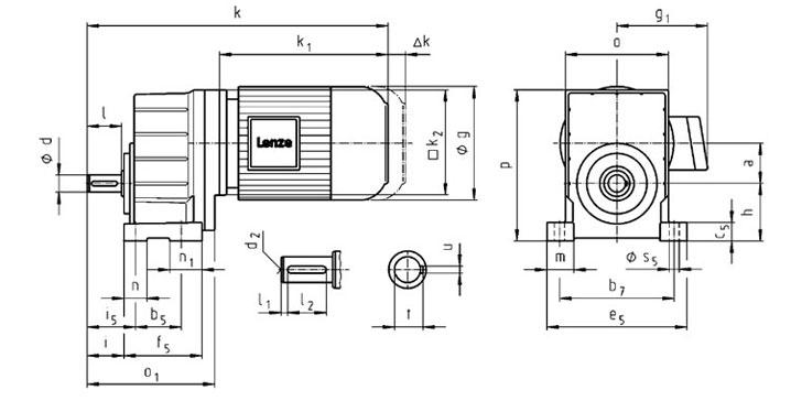 Lenze Gearbox Dimensions
